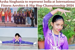 Aysha Singhania selected in india team  for international areobics championship - 3