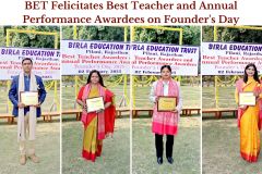 BET Felicitates Best Teacher and Annual Performance Awardees on Founder's Day - 2