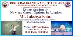 Expert Session on  New age Career Options in Aviation