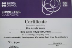 Mrs. Achala Verma_ School Leadership workshop by British Council 2014