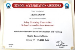 NABET ASSESSOR CERTIFICATE