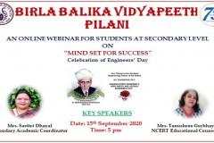 Webinar on Mind Set for Success