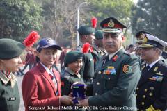 Sgt. Ruhani Malik along with DG NCC