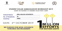 Student Solar Ambassador Workshop 2019